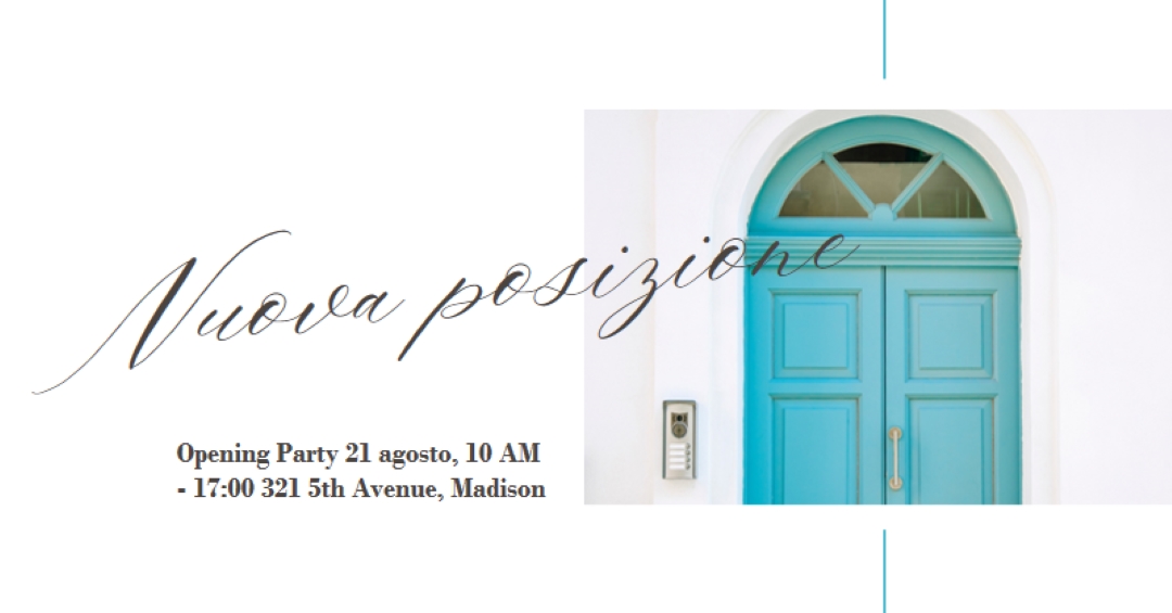 Partito in movimento white modern-simple