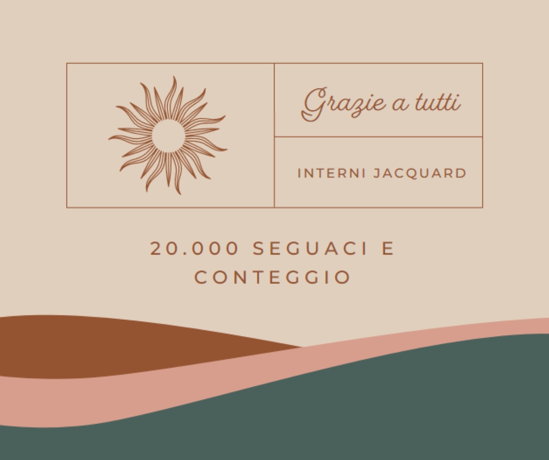 20.000 follower e conteggio pink organic-boho