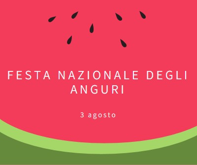 Giornata nazionale delle angurie pink modern-simple