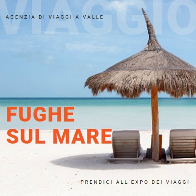 Fuga dal mare blue modern-bold