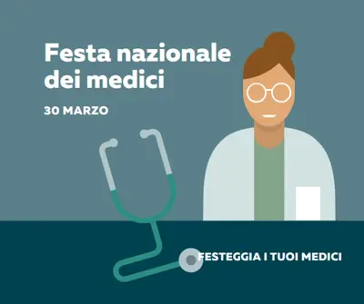 Festa nazionale dei medici blue modern-color-block