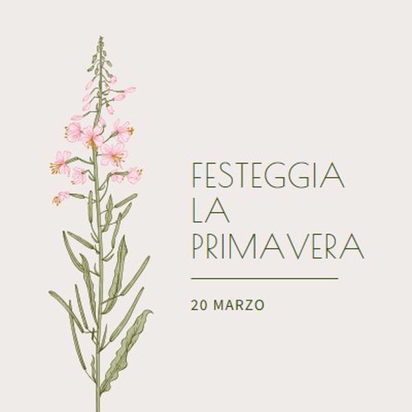 Festeggia la primavera white vintage-botanical