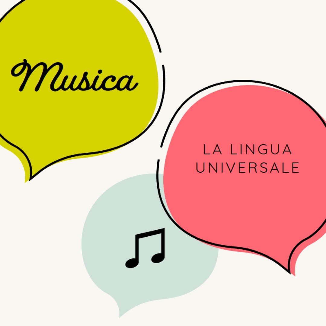 Lingua musicale white whimsical-line