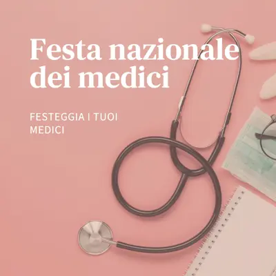 Festeggia i tuoi medici pink modern-simple