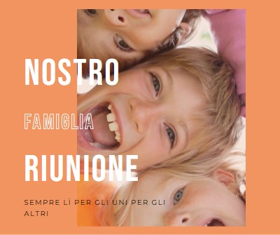 Divertimento in famiglia orange modern-bold