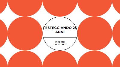 Festeggiando 25 anni orange modern-geometric-&-linear