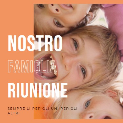 Divertimento in famiglia orange modern-bold