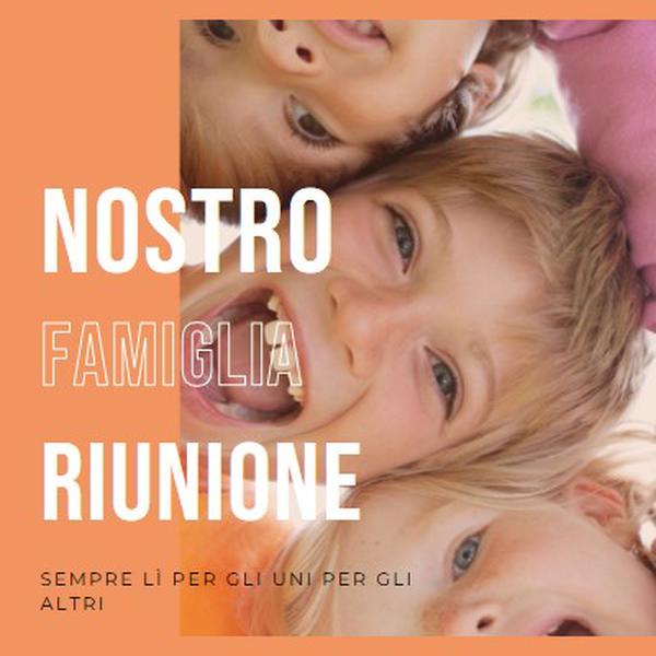 Divertimento in famiglia orange modern-bold