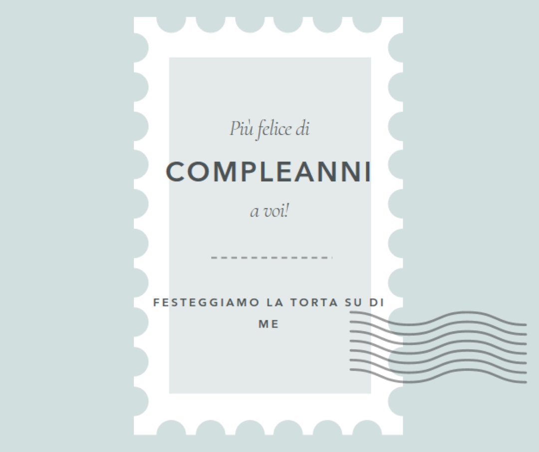 Compleanno meraviglioso blue modern-simple