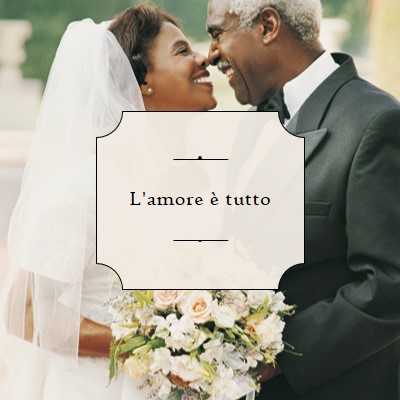 Amore senza tempo white modern-simple