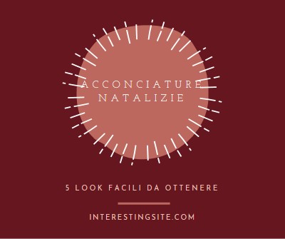 Acconciature natalizie red organic-simple