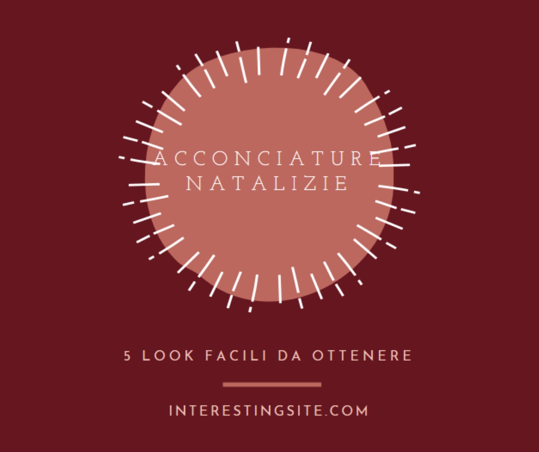 Acconciature natalizie red organic-simple