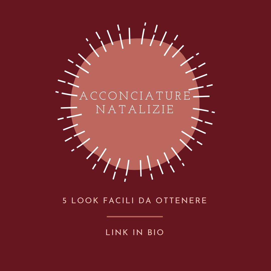 Acconciature natalizie red organic-simple