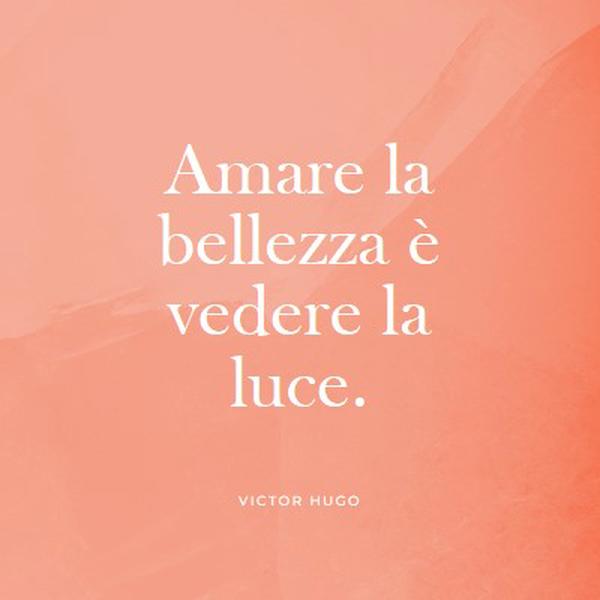 Amore, bellezza e luce pink modern-simple