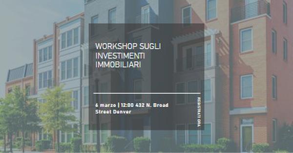 Investimenti urbani blue modern-simple
