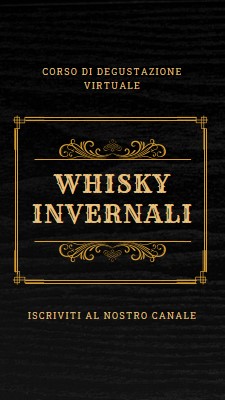 Whisky invernali black vintage-retro