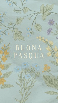 Desideri di Pasqua blue vintage-botanical