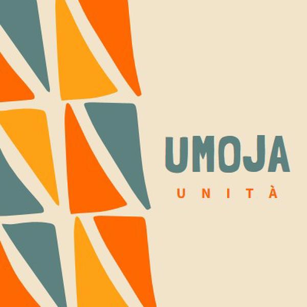 Festeggiando Umoja brown whimsical-color-block