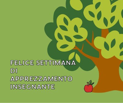 Felice settimana di apprezzamento per l'insegnante green whimsical-color-block