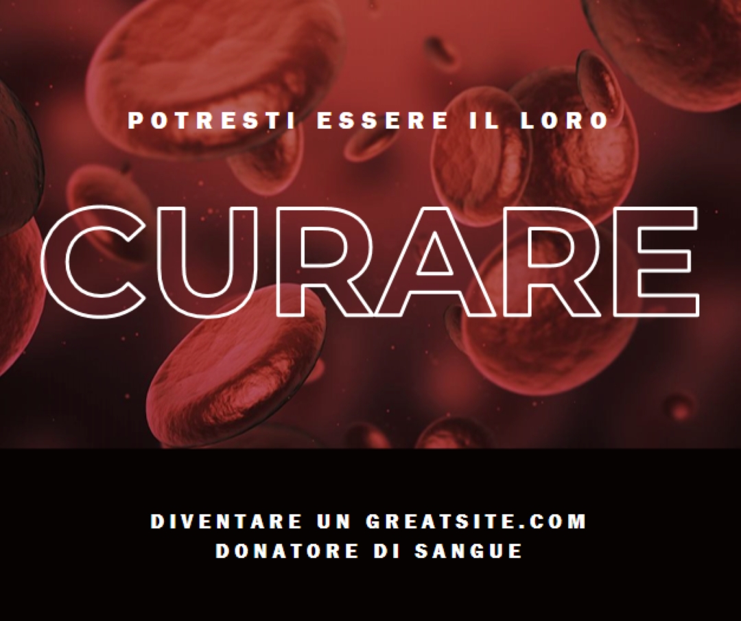 Diventare un donatore di sangue red modern-simple