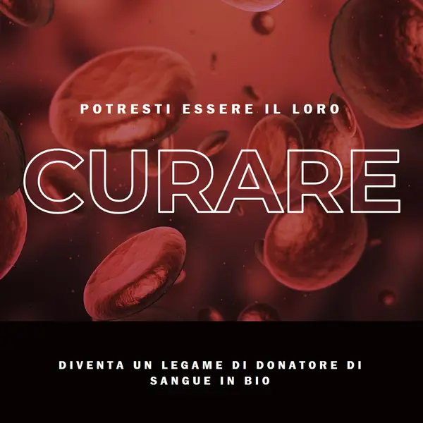 Diventare un donatore di sangue red modern-simple