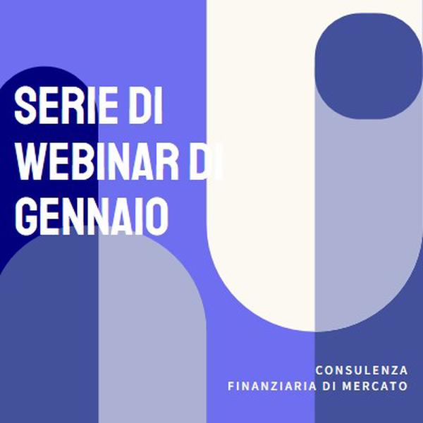 Serie di webinar di gennaio blue modern-bold