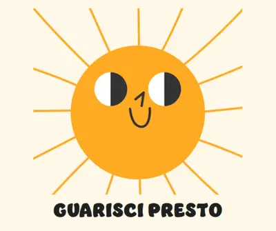 Invio del sole yellow vintage-retro