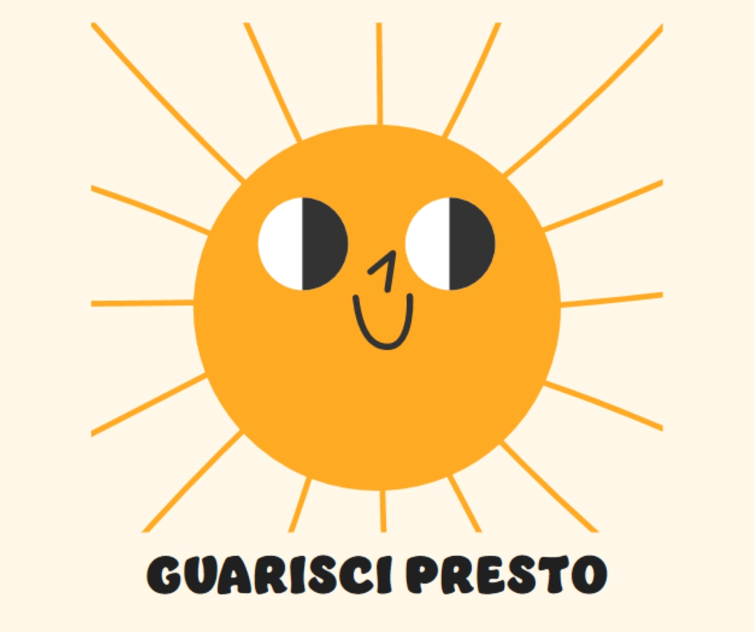 Invio del sole yellow vintage-retro