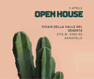 Open house del 3 aprile pink modern-simple