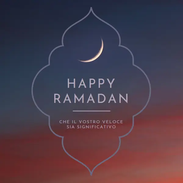 Buon Ramadan black modern-simple