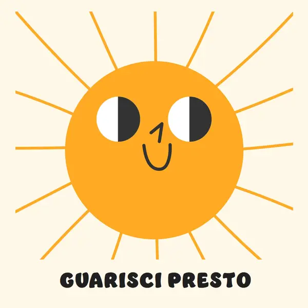 Invio del sole yellow vintage-retro