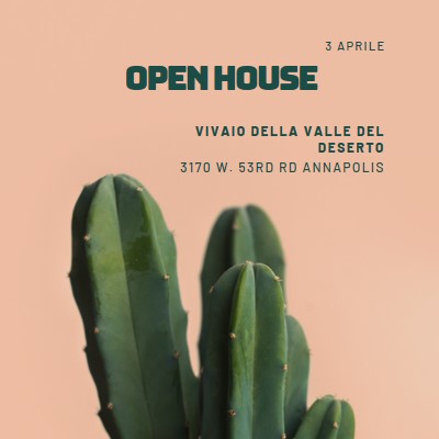 Open house del 3 aprile pink modern-simple