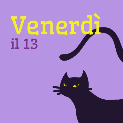 Venerdì tredicesimo purple organic-simple