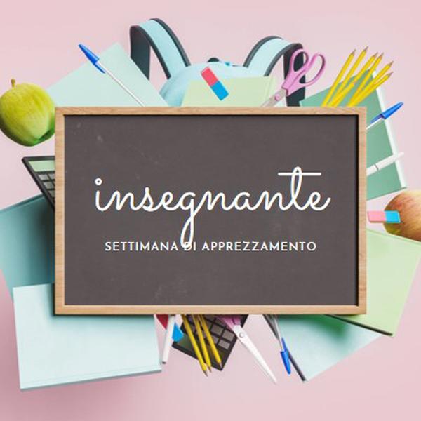 Apprezzamento per gli insegnanti pink modern-simple