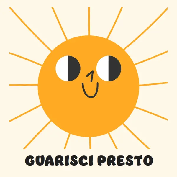 Invio del sole yellow vintage-retro