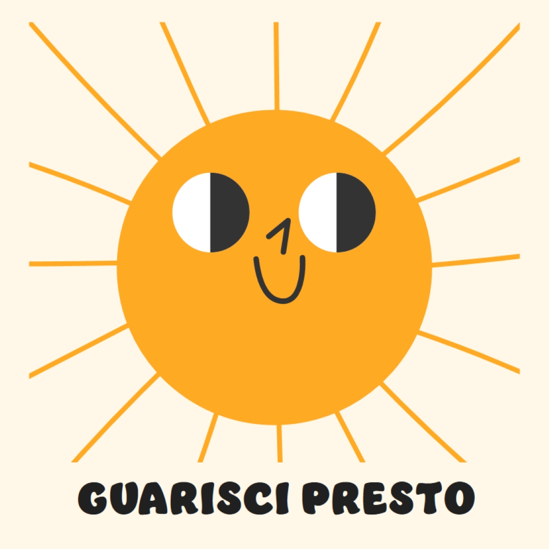 Invio del sole yellow vintage-retro