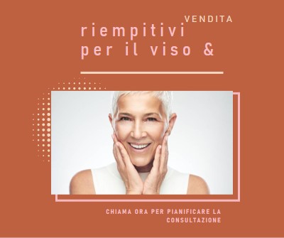 Vendita di viso e riempitori orange modern-geometric-&-linear