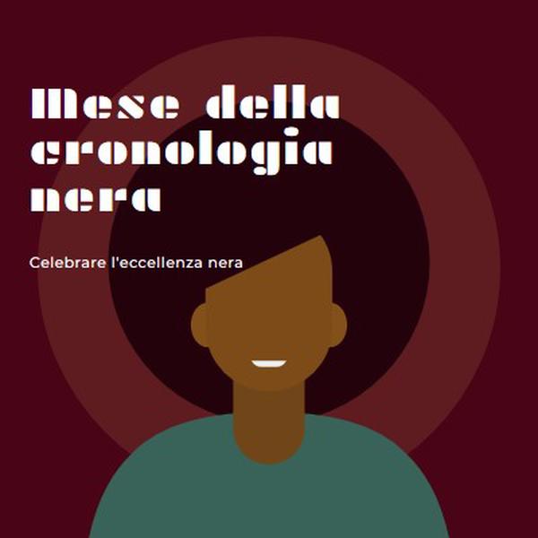 Celebrazione del mese della storia nera red modern-color-block