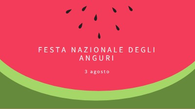 Giornata nazionale delle angurie pink modern-simple