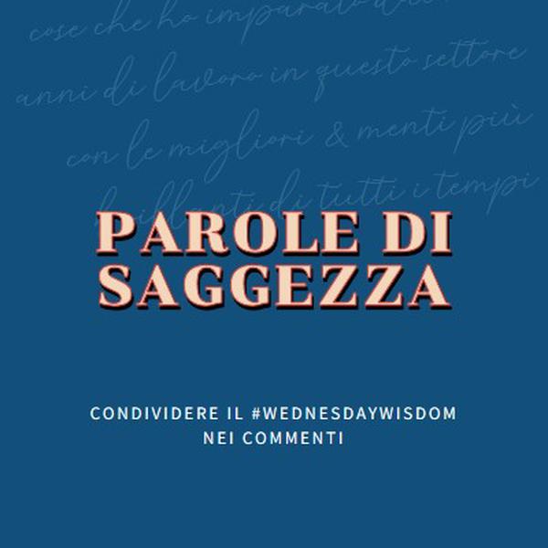 Parola al saggio blue modern-simple