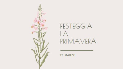 Festeggia la primavera white vintage-botanical