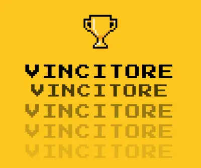 Vita dei trofei yellow vintage-retro