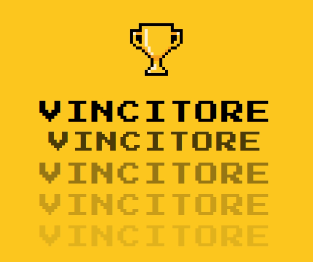 Vita dei trofei yellow vintage-retro