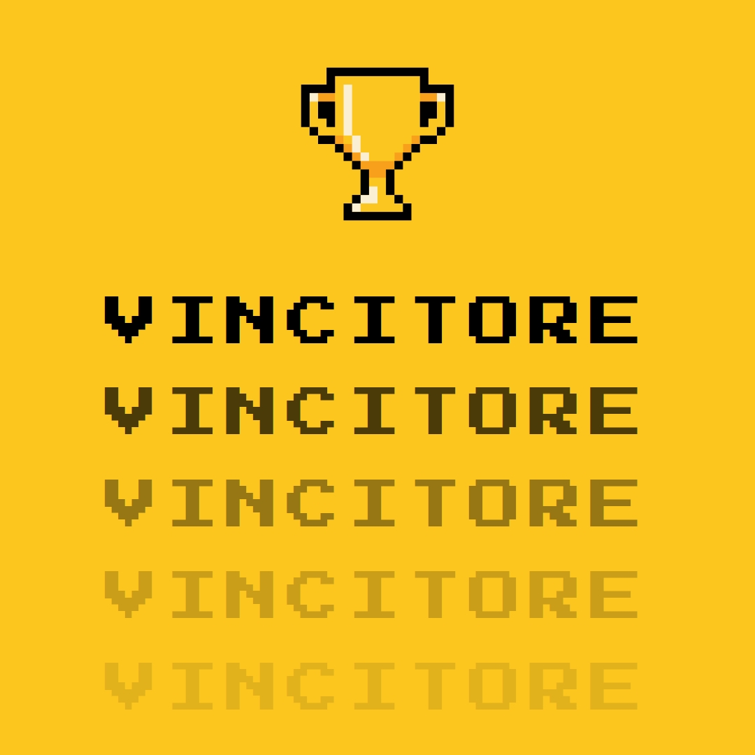 Vita dei trofei yellow vintage-retro