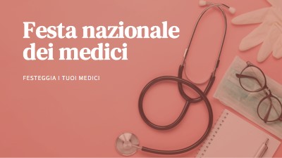 Festeggia i tuoi medici pink modern-simple