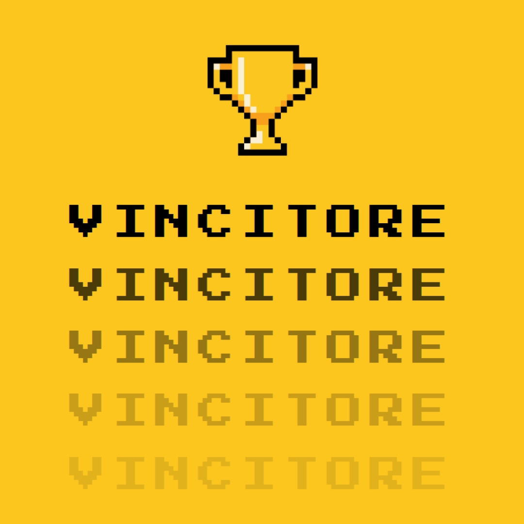 Vita dei trofei yellow vintage-retro