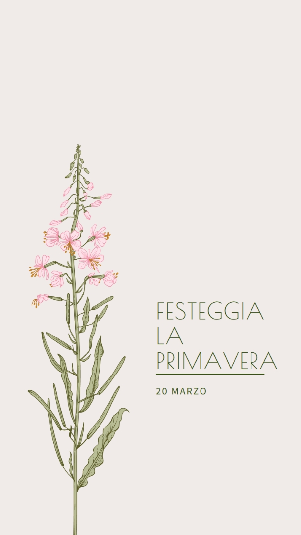 Festeggia la primavera white vintage-botanical