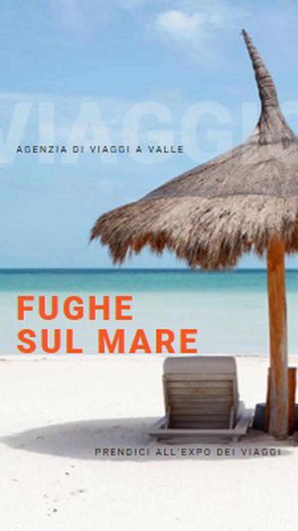 Fuga dal mare blue modern-bold