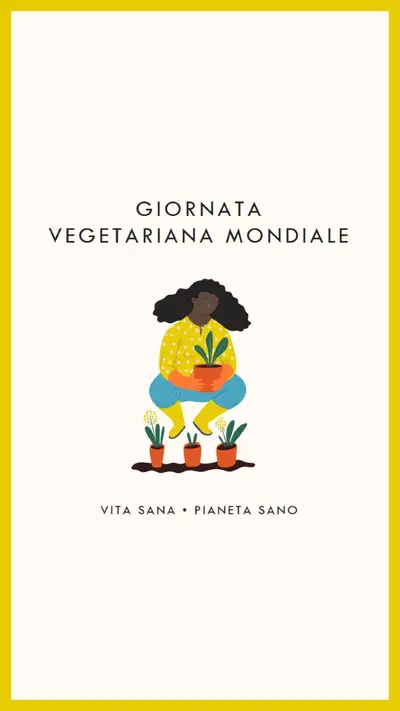 È la giornata vegetariana mondiale white modern-simple