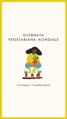 È la giornata vegetariana mondiale white modern-simple